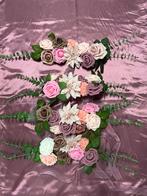 4 Bloemstukken met Lint - Kunstbloemen, Ophalen of Verzenden, Nieuw, Versiering, Geboorte of Huwelijk