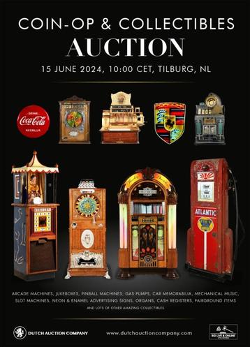 Grote Coin-op & Collectibles veiling zaterdag 15 juni