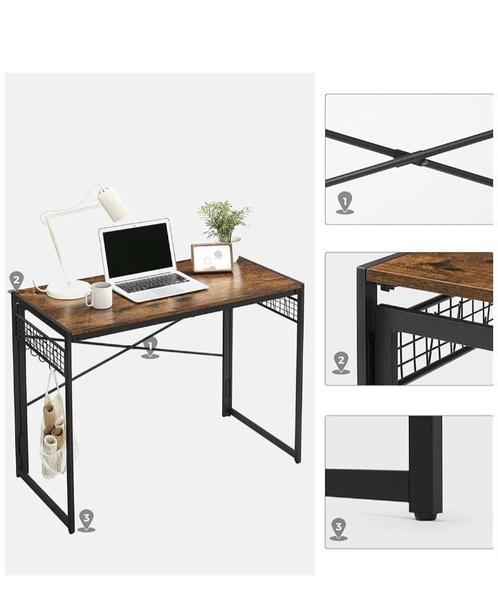 Computertafel/ bureau vintage design. Inklapbaar, Huis en Inrichting, Bureaus, Zo goed als nieuw, Bureau, Ophalen