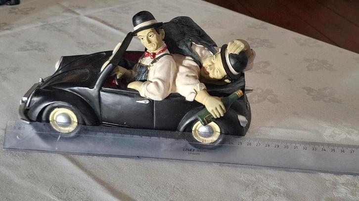 Larel en Hardy, cabrio, Verzamelen, Beelden en Beeldjes, Zo goed als nieuw, Mens, Ophalen of Verzenden