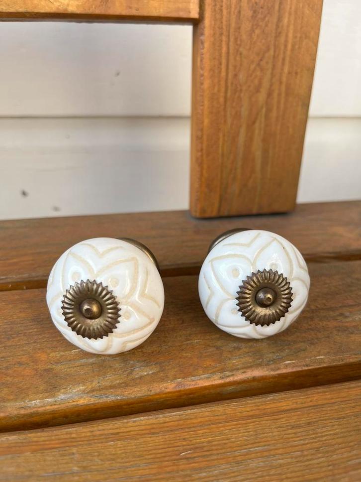 Meubelknoppen / kastknopjes porselein deurbeslag, Doe-het-zelf en Verbouw, Hang- en Sluitwerk, Ophalen of Verzenden
