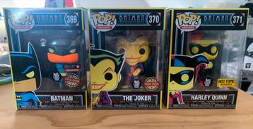 Funko Pops - Batman Harley Quinn Joker Blacklight beschikbaar voor biedingen