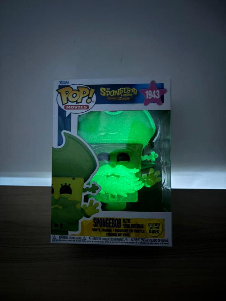 Funko Pop! – SpongeBob as The Flying Dutchman 1943 Glow dark, Verzamelen, Poppetjes en Figuurtjes, Zo goed als nieuw, Ophalen of Verzenden