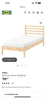 Ikea tarva 1 pers bedframe lattebodem pocketverging matras, Huis en Inrichting, Ophalen, 90 cm, Eenpersoons, Zo goed als nieuw