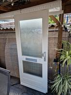Hardhouten voordeur inclusief driepuntssluiting 87x201, Doe-het-zelf en Verbouw, Deuren en Horren, Ophalen, Gebruikt, 80 tot 100 cm