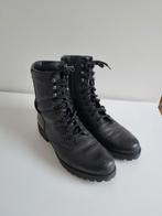 CW Chewing Bikerboots met rits aan binnenzijde en veters., CW Chewing, Zwart, Lage of Enkellaarzen, Ophalen of Verzenden