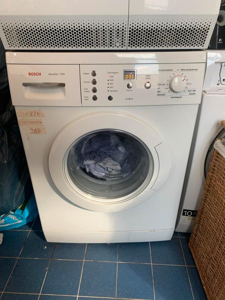 Bosch Aquastar 1200 Wasmachine, Witgoed en Apparatuur, Wasmachines, Gebruikt, Voorlader, 4 tot 6 kg, 85 tot 90 cm, Minder dan 1200 toeren