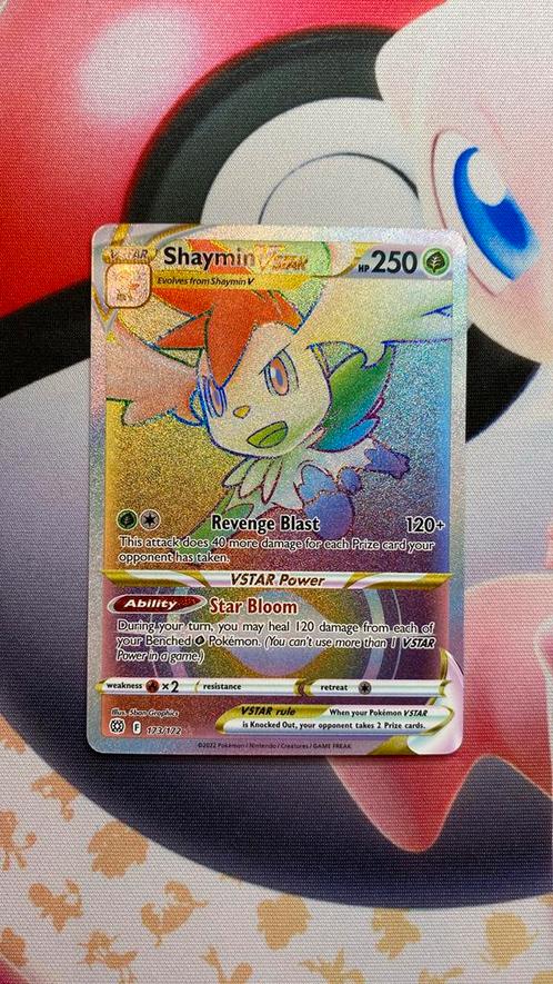Shaymin Vstar - BRS 173, Hobby en Vrije tijd, Verzamelkaartspellen | Pokémon, Zo goed als nieuw, Ophalen