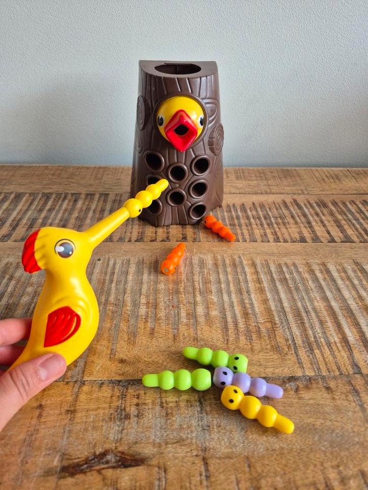 Specht vogel mama vogel speelgoed wormen voeren montessori, Kinderen en Baby's, Speelgoed | Educatief en Creatief, Zo goed als nieuw