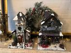 2 vintage kersthuisjes, Diversen, Kerst, Ophalen of Verzenden