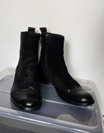 Zwarte Leren & Suède Enkellaarsjes / Brogue Boots Maat 37, Verzenden, Zwart, Lage of Enkellaarzen, Zo goed als nieuw
