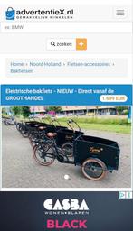 Electrische bakfiets compleet met huif, Fietsen en Brommers, Fietsen | Bakfietsen, Ophalen, Gebruikt, 4 kinderen of meer, Huif