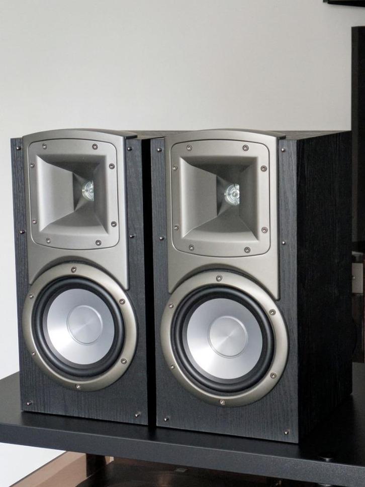 Klipsch Synergy B3, hoog rendement en 340 W peak power, Audio, Tv en Foto, Luidsprekers, Gebruikt, Front, Rear of Stereo speakers