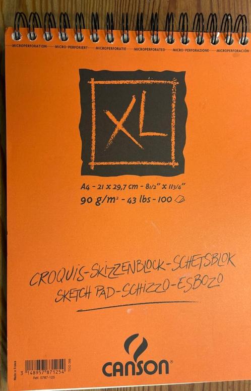 Schetsblok A4 formaat Canson 90 g/m2, Hobby en Vrije tijd, Tekenen, Nieuw, Ophalen of Verzenden
