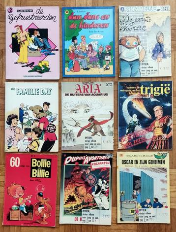 9 x vintage stripboeken, o.a. Dupuis beschikbaar voor biedingen