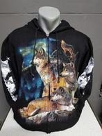 Zwart vest, Wolven, printvest, Kleding | Heren, Truien en Vesten, Ophalen of Verzenden, Nieuw, Overige maten, Zwart