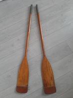 2 oude vintage houten peddels leuk als decoratie !, Watersport en Boten, Peddels, Ophalen, Gebruikt