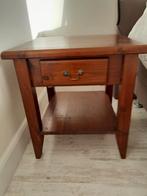 Grenen tafeltje met laatje - 50x50x53 cm, Ophalen, Zo goed als nieuw, 45 tot 65 cm, Minder dan 55 cm