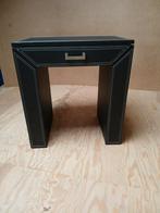 Zwart kunst lederlook halkastje., Huis en Inrichting, Ophalen, Zo goed als nieuw, Minder dan 150 cm, Minder dan 100 cm