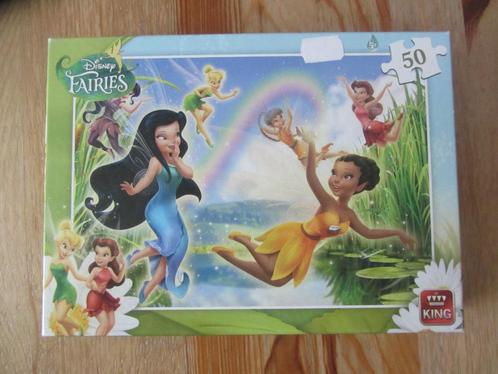 Puzzel Disney Fairies 50 stukjes, Kinderen en Baby's, Speelgoed | Kinderpuzzels, Zo goed als nieuw, 4 tot 6 jaar, 10 tot 50 stukjes
