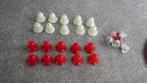 mooie rode en witte oude kerstklokjes, Diversen, Kerst, Ophalen of Verzenden, Gebruikt