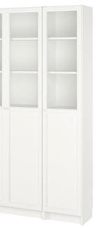 Billy Oxberg boekenkast met paneeldeuren, Ophalen, Overige materialen, 200 cm of meer, 50 tot 100 cm