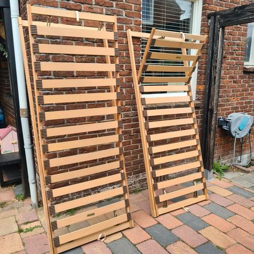Lattenbodems - 80x200. 2x, Huis en Inrichting, Slaapkamer | Matrassen en Bedbodems, Gebruikt, Bedbodem, 80 cm, 200 cm, Eenpersoons