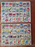 2 grote houten noppen puzzels eerste woordjes Boom-Roos-Vis, Kinderen en Baby's, 2 tot 4 jaar, Gebruikt, Ophalen of Verzenden