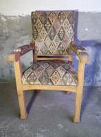 Hele nette stevige antieke fauteuil, Antiek eiken, Minder dan 75 cm, Gebruikt, Ophalen of Verzenden