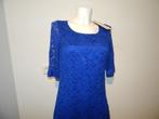 Ladress jurk van kant vorstelijk kobalt blauw Nieuw xs, Nieuw, Knielengte, Verzenden, Blauw