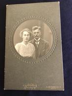 Kabinetfoto, Dame/Man, Warburg, Groningen, Antieke foto, Ophalen of Verzenden, Voor 1940, Gebruikt, Foto