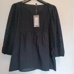Nieuwe blouse Culture mt XL zwart met broderie, Ophalen of Verzenden, Nieuw, Maat 46/48 (XL) of groter, Zwart