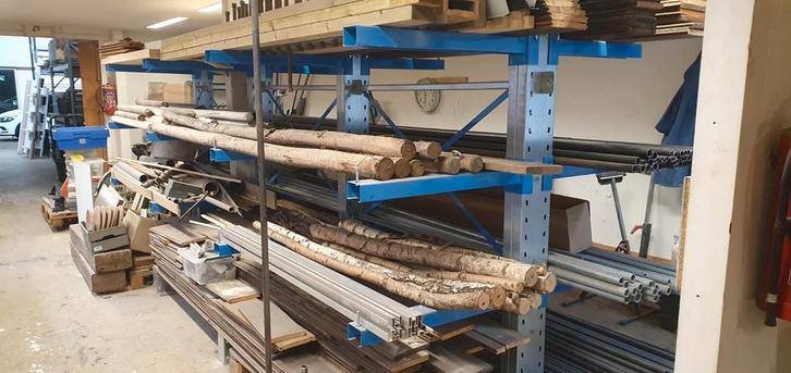Robuuste Draagarmstelling - 4.6m, 600kg/arm, Doe-het-zelf en Verbouw, Hout en Planken, Ophalen
