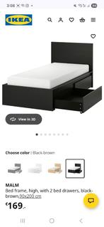 Bed, Huis en Inrichting, Ophalen, 90 cm, Eenpersoons, Zo goed als nieuw