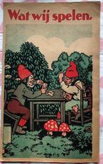 Antiek gezelschapsspelboek opvouwbaar ca. 1900, Antiek en Kunst, Antiek | Speelgoed, Ophalen of Verzenden