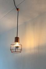 Mooie kopere uitziende hanglamp, Huis en Inrichting, Lampen | Hanglampen, Gebruikt, Ophalen of Verzenden, Industrieel, Metaal