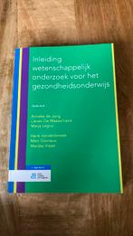 Inleiding wetenschappelijk onderzoek voor het gezondheidsond, Ophalen of Verzenden, Zo goed als nieuw, Marc Glorieux; Anneke de Jong; Lieven De Maesschalck; Marijke...