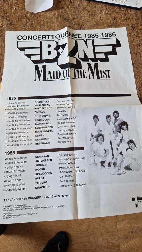 Poster BZN Maid Of The Mist tournee 1985 - 1986, Verzamelen, Posters, Gebruikt, A1 t/m A3, Rechthoekig Staand, Ophalen of Verzenden