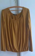 Okergele blouson van tricot maat xxl, Made in Italy, Bruin, Maat 46/48 (XL) of groter, Ophalen of Verzenden