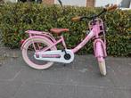 Vrolijke meisjesfiets 18 inch, Fietsen en Brommers, Ophalen, Gebruikt, Handrem, 18 inch