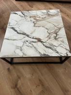 Salon tafel Natuursteen, Huis en Inrichting, Tafels | Eettafels, Overige materialen, 50 tot 100 cm, Vierkant, Zo goed als nieuw