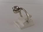 Zilveren damesring met zirkonia                          Z18, Sieraden, Tassen en Uiterlijk, Ringen, Gebruikt, ., Ophalen of Verzenden