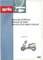 Aprilia Leonardo 125 werkplaatsboek motor scooter (7004z), Motoren, Handleidingen en Instructieboekjes, Ophalen of Verzenden, Aprilia