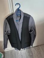C&A 2-delig setje: Overhemd & Gilet - Maat L, Maat 52/54 (L), Zwart, Zo goed als nieuw, C&A