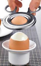 RVS eierschaal snijder, Ophalen, Gebruikt