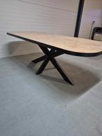 Eiken visgraat tafelblad inclusief onderstel, Ophalen, 100 tot 150 cm, Rechthoekig, Nieuw