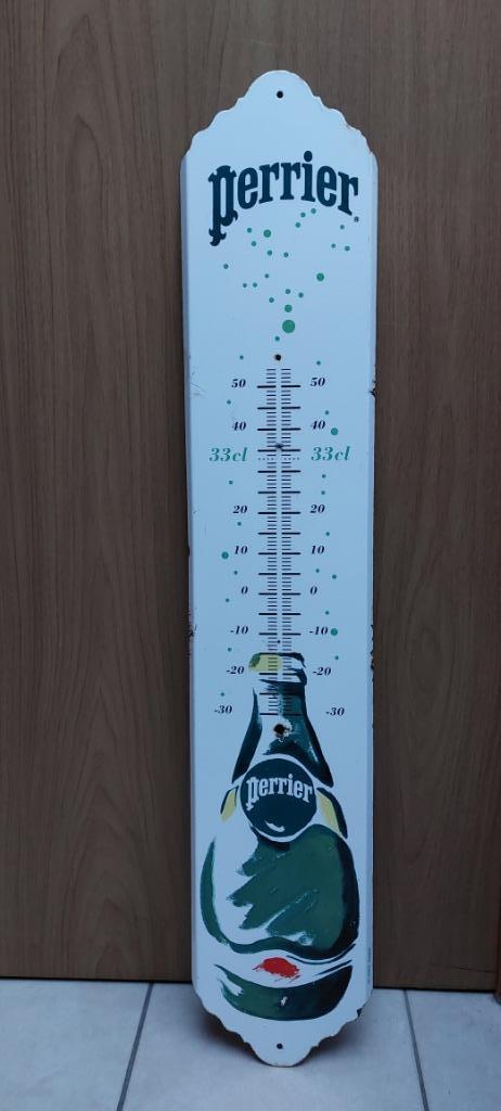 Emaillebord Perrier - Emaillerie Sorev Paris, Verzamelen, Merken en Reclamevoorwerpen, Nieuw, Reclamebord, Verzenden