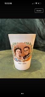 Jubileum beker Juliana & Bernhard 1937-1962, Ophalen of Verzenden, Gebruikt, Porselein, Glas of Glazen