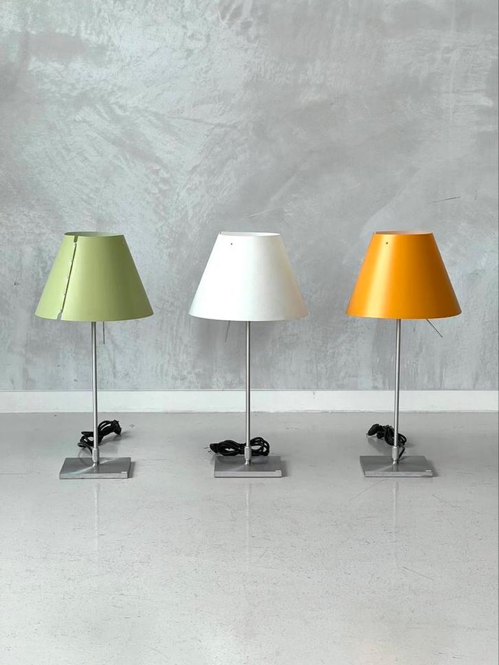 Luceplan Costanza tafellampen 3x vintage lampen prijs p/st, Huis en Inrichting, Lampen | Tafellampen, Gebruikt, Minder dan 50 cm