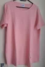 Nieuwe roze tuniek maat XL met knopen, Maat 46/48 (XL) of groter, Nieuw, Ophalen of Verzenden, Korte mouw